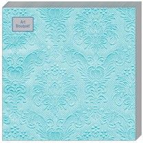 салфетки 3-сл 33х33 БУКЕТ Барокко Тиффани(бирюзовый)/16