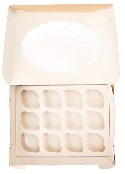 коробка бум. д/маффинов MUF 12 OSQ/330х250х100/25 шт