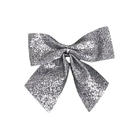 бантики 5,5х5 серебряные
