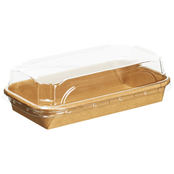 контейнер бум. 400 мл SushiBox с купольной крышкой/160х91х56 мм