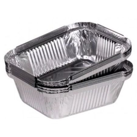 контейнер алюминиевый КОМПЛЕКТ прям. Paterra (218х156 h=38) с крышкой/100