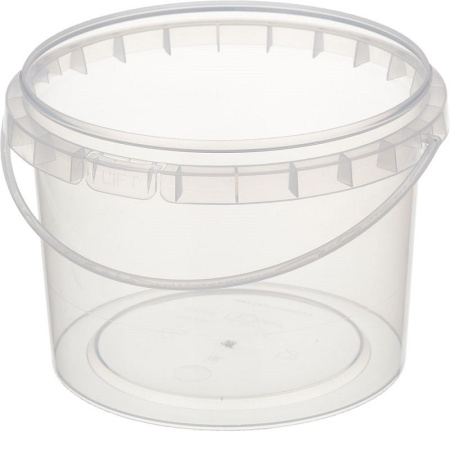 банка 1л прозр. прозрачная крышка d=130 Пл/200