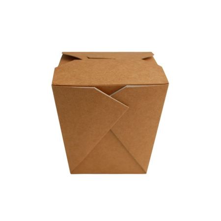 контейнер для лапши 560 мл крафт квадрат/28 *