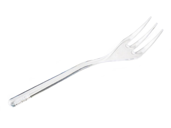 форма д/фуршетов, Вилка мини 10 см прозрачн./50