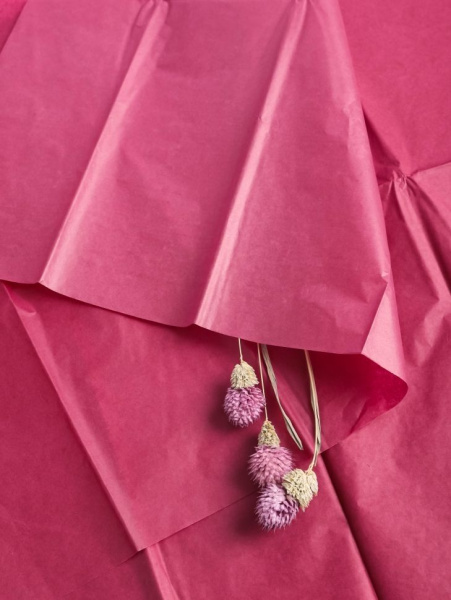 бумага Тишью 50*66 бордовый /10 *