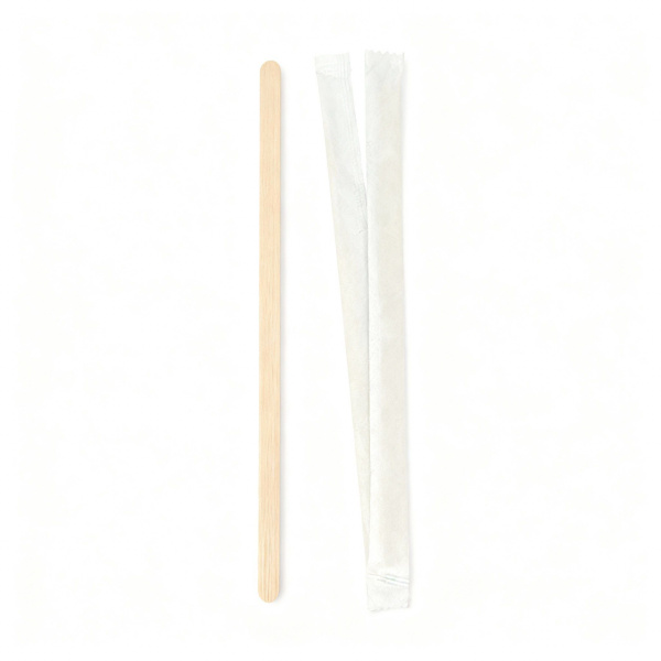 размешиватель деревянный 140х6х1,8 мм в инд. упаковке/250