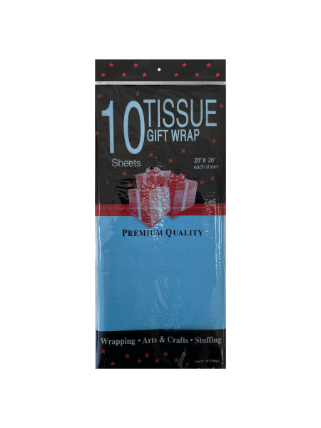 бумага Тишью 50*66 голубой/10 *