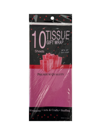 бумага Тишью 50*66 малиновый/10 *