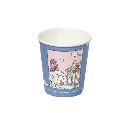 стакан бум. 250 мл Мегаполис*