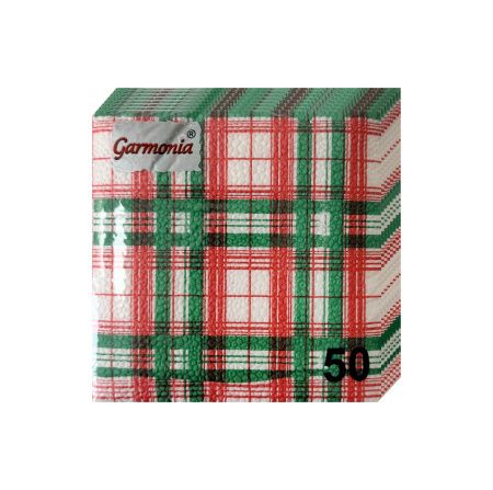 салфетки 25х25 клетка /50