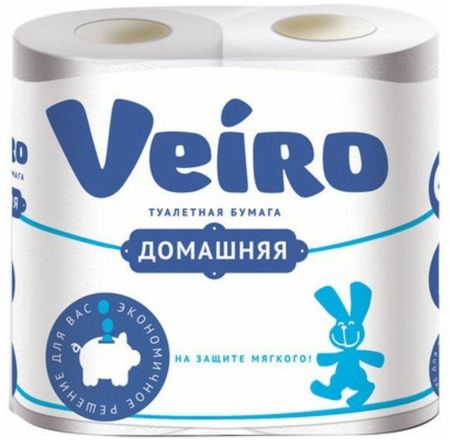 бумага туалетная Виеро 2хсл. /6 Домашняя (промо)
