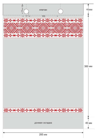 пакет викет рис. 285х360+40/25 /уп100