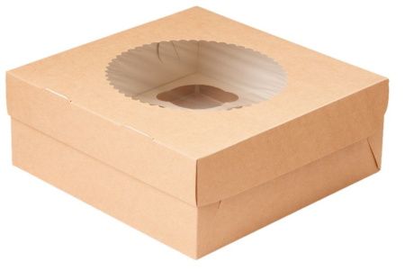 коробка бум. д/маффинов MUF 9 OSQ/250х250х100/25 шт