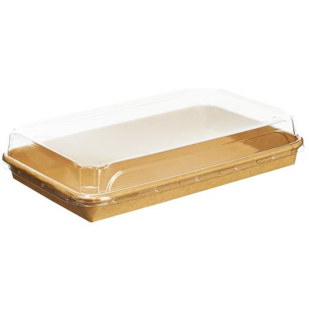 контейнер бум. 1500 мл SushiBox с купольной крышкой/256х182х56 мм