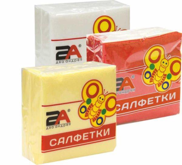 салфетки  25х25  голубые ДК/50