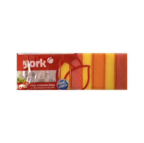 губка д/посуды Малая/ 10 шт *
