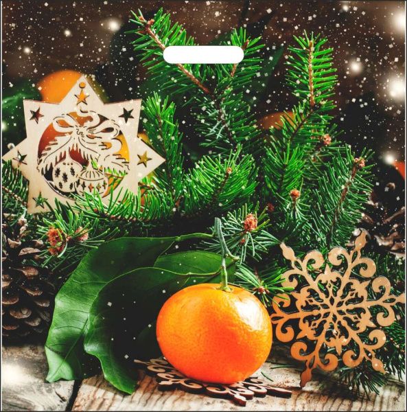 пакеты выр. 45х45 Мандарин НГ 2А ШК