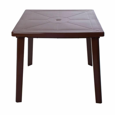 стол пластиковый квадратный коричневый 80х80х72